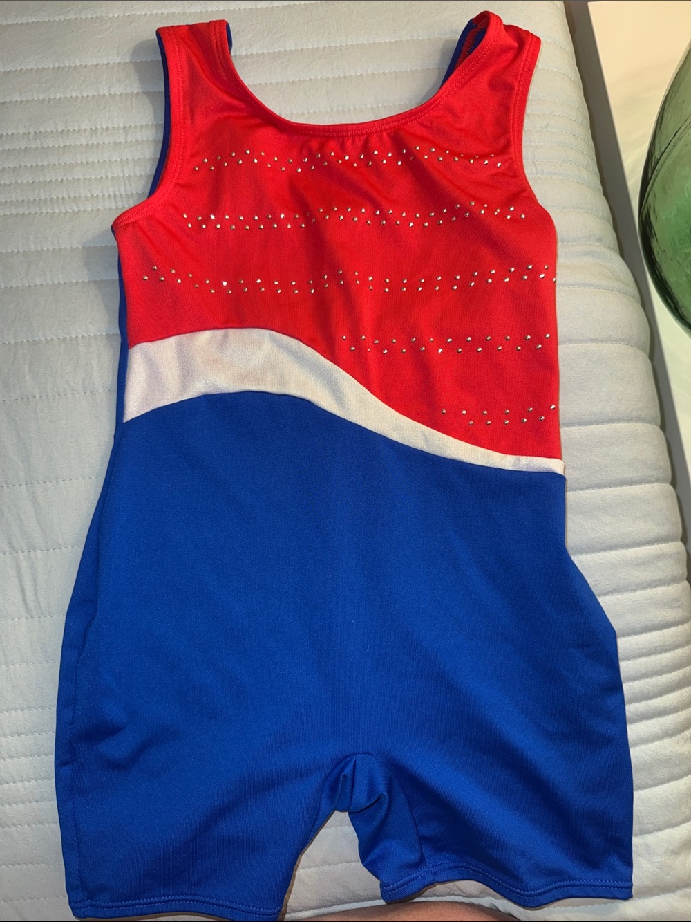 Red, White and Blue Gymnastics or Dance Leotard